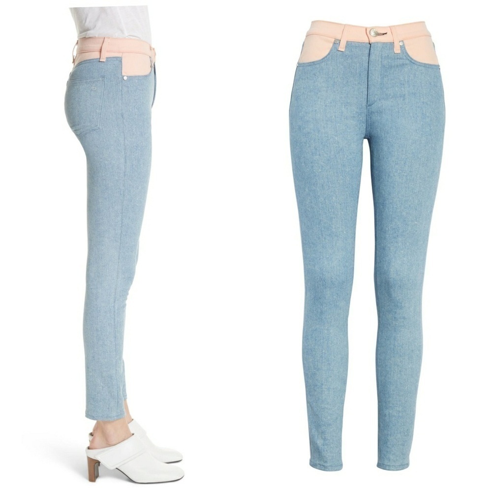 🆕 Rag & Bone | High Rise Color block Skinny Jeans